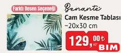BENANTE CAM KESME TABLASI 20X30 CM